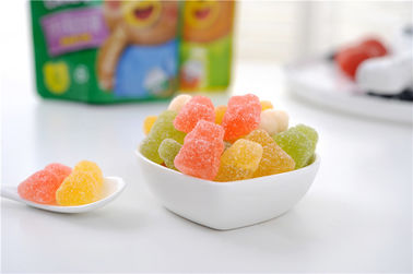 Sugar Coating Vegetarian Multivitamin Gummies Dengan Tas Pembungkus Individual