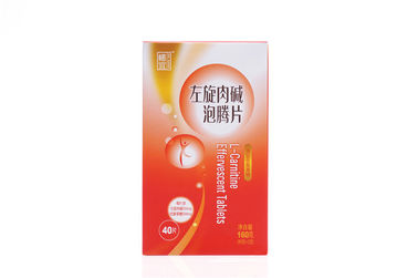 Tablet Formula Padat OEM Minuman L-Carnitine Orange Effervescent 4g / Tablet